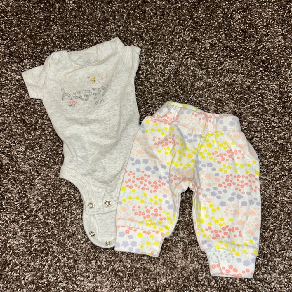 Carter’s NB onesie First Impression From Macys NB